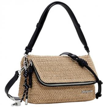 Bandolera Desigual Venecia 3.0 – Rafia Marrón