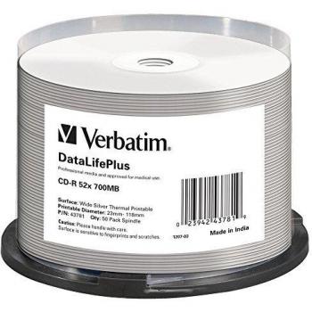 Verbatim DataLifePlus CD-R 700 MB 50 pezzi