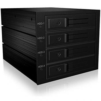 ICY BOX IB-564SSK, Backplane, 4x 3,5 SAS/SATA (I/II/III) HDD in 3x 5,25 Einschübe, Hot Telaio per HDD 3,5