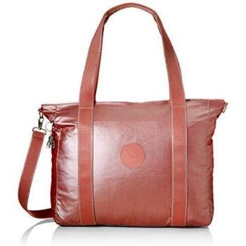 Kipling ASSENI Bolsa de tela y playa, 15 x 34 x 39 cm, Rojo (Óxido Metálico)