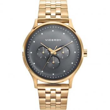 Reloj Viceroy Hombre Analógico Cuarzo Dorado Multifunción