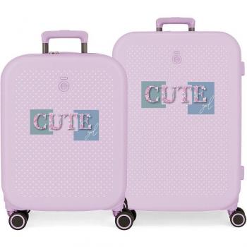 Juego de maletas Enso Cute Girl rígidas 116L