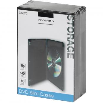 DVD Slim 10B confezione da 10 nera