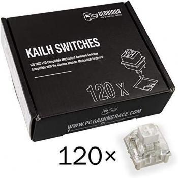 Glorious PC Gaming Race Kailh Box Interruttori Bianchi per tastiere GMMK 120 Pezzi