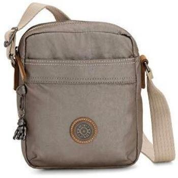 Kipling HISA, Bandolera Tiempo libre y sportwear Mujer, Gris (FUNGI METAL), Única