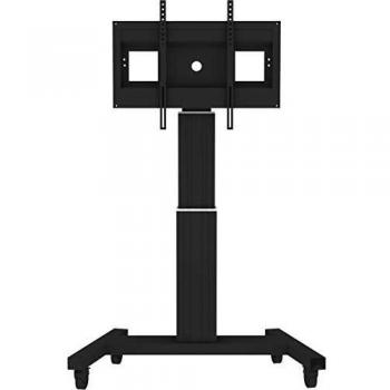 NewStar PLASMA-M2500BLACK Motorized TV Stand with 42-100 inch Swivel Base, 150kg Capacity