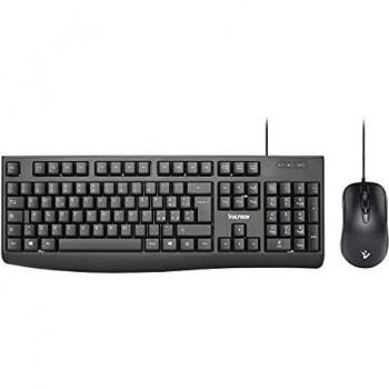 Vultech Wireless Keyboard and Mouse Kit with 2.4GHz, 1600 DPI Adjustable Sensitivity