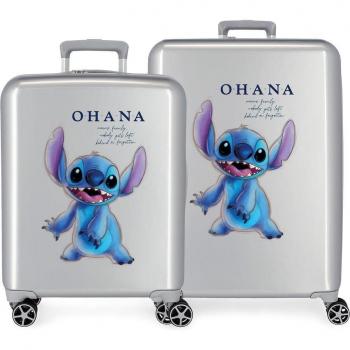 Juego de maletas rígidas Disney 100 Stitch gris