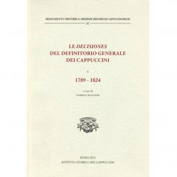 Le decisiones del definitorio generale dei cappuccini: 5