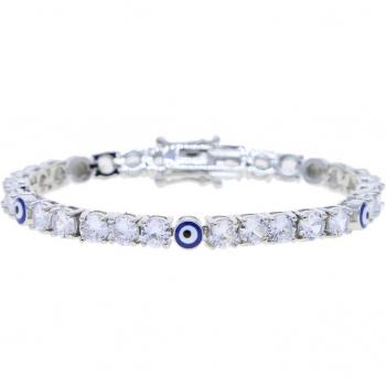 Pulsera de circonia cúbica brillante para mujer