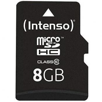 Intenso microSDHC 8 GB Classe 10 con Adattatore SD
