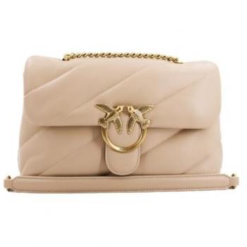 Bolso Bandolera Love Puff Classic Beige Gris