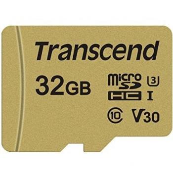 Transcend TS32GUSD500S microSDHC Scheda di Memoria, 32 GB