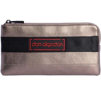 Monedero Mediano Don Algodón Florida Color Estaño Cremallera