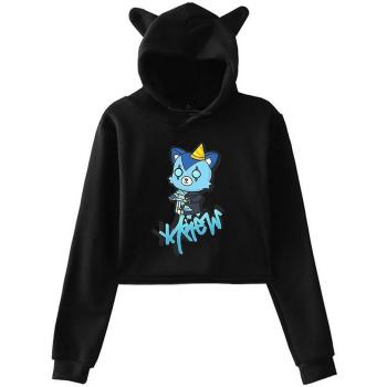 Aionyaaa Sudadera de Manga Larga con Orejas de Gato