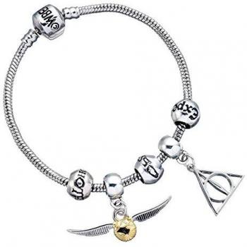 Set de Regalo Harry Potter: Pulsera con 2 Colgantes y 3 Cuentas