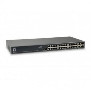 LevelOne GEL-2681 switch di rete Gestito L3 Gigabit Ethernet (10/100/1000) Nero
