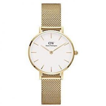 Reloj Daniel Wellington Mujer Petite Mesh Acero Dorado 28mm