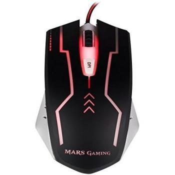 Tacens Mars Gaming MM2 Cablato Nero e Argento