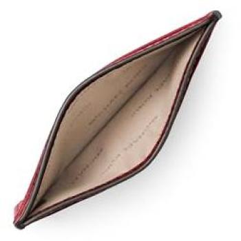 Michael Kors Tarjetero de Piel Granulada Rojo OSFA 32F7GF6D0L