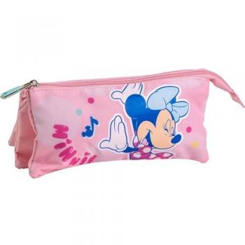 Estuche Portatodo Minnie Triple Compartimento – 22x2x1 cm