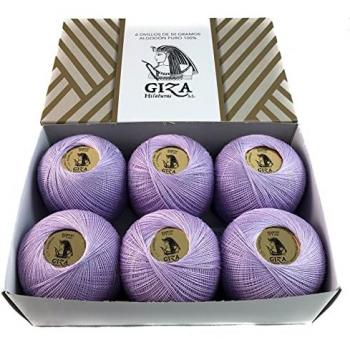 MORILLAS 3pcs Perlés – Hilo de Algodón 100% para Ganchillo, 5/8/12 Colores, 70 g (España)