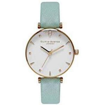 Olivia Burton Reloj Mujer Analogico Cuarzo con Correa de Piel sintética OB16AM143