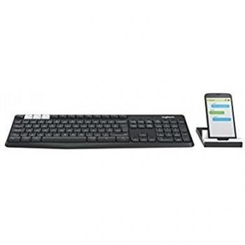 Logitech K375s Multi-Device Wireless Keyboard and Stand, Spanish Layout