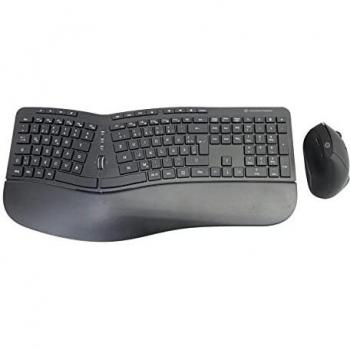 Tastiera Ergo Orazio 2 con Mouse RF Wireless – QWERTZ – Nero