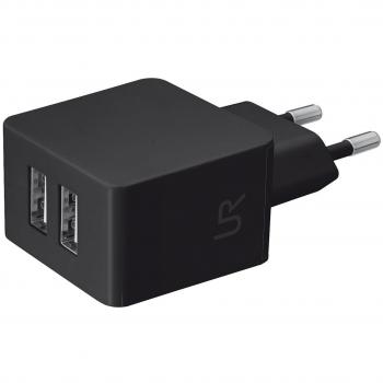 Trust Urban Caricabatterie da Parete Dual USB 10 W – Nero