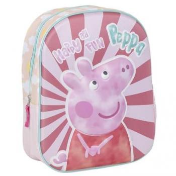 Mochila Peppa Pig 3D de 31 cm – Rosa Escolar