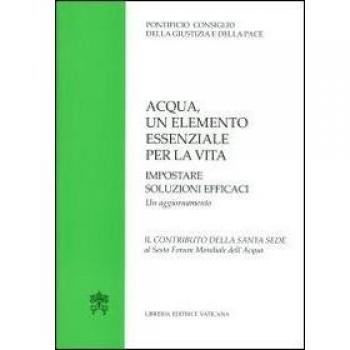 Acqua un elemento essenziale per la vita. Impostare soluzioni efficaci. Un aggiornamento. Il contributo della Santa Sede al Sesto Forum Mondiale dell'Acqua