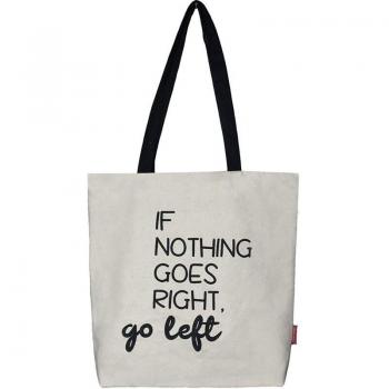 Bolso Tote Bag IFNOTHING Crudo/Negro