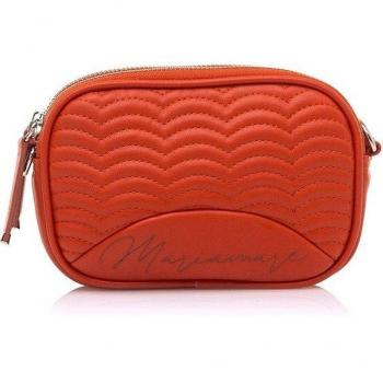 Bandolera Ondita naranja Mariamare con cierre cremallera