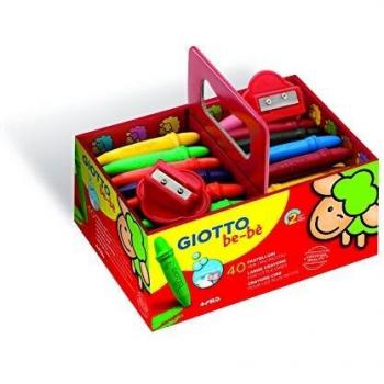Giotto Be-Bè Súper Ceras. Schoolpack 40 Uds. + 2 Sacapuntas