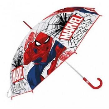 Paraguas Eva Transparente Spiderman Manual 48cm