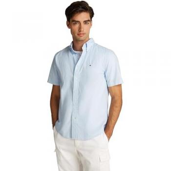 Camisa Tommy Hilfiger Popelín Clásica Manga Corta