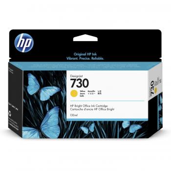 HP Original Yellow Ink Cartridge P2V64A 730 (Yellow, 130 ml)