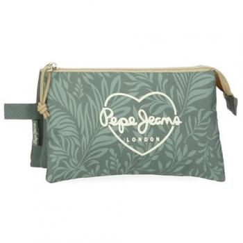 Estuche Coralie de tres compartimentos