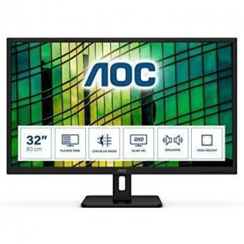 AOC Monitor Q32E2N 32 QHD, 75Hz, VA, Adaptive Sync, 2560x1440, 250 cd/m, HDMI 1x1.4, Displayport 1x1.2