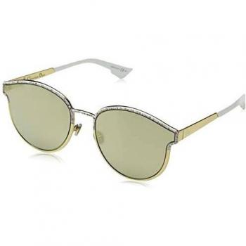 Dior DIORSYMMETRIC QV GBZ gafas de sol, Blanco (Whtemrble Gd/Grey Grey), 59 para Mujer