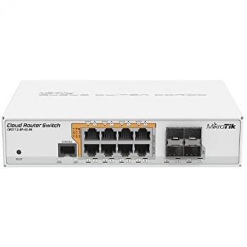 Mikrotik CRS112-8P-4S-IN switch di rete Gigabit Ethernet (10/100/1000) Bianco Supporto Power over Ethernet (PoE)