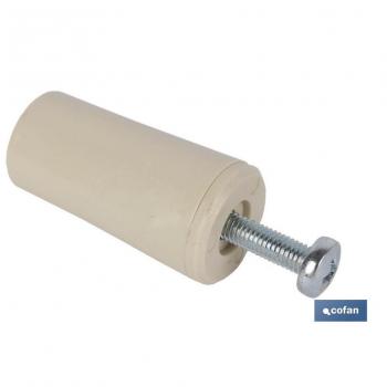 Tope para persiana en marfil, tamaño 60 mm
