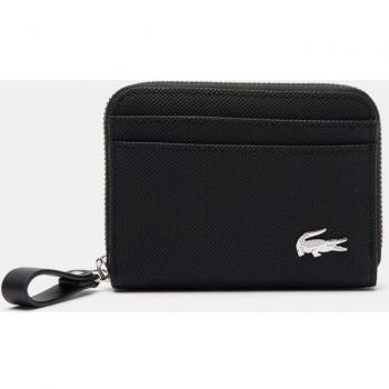 Monedero Zip negro Lacoste