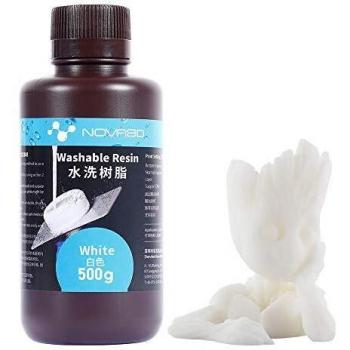 NOVA3D Resina UV Lavabile in Acqua 405 nm – Stampante 3D LCD/SLA 500 g, Bianco