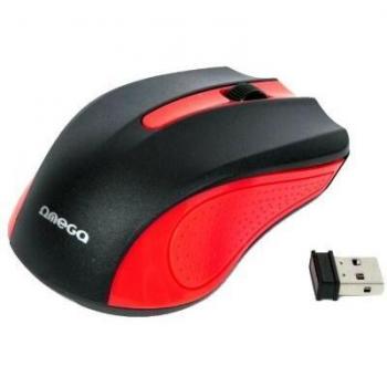 Omega OM-0419R Mouse Wireless con Ricevitore USB Nano, Nero