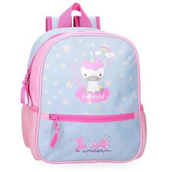 Mochila Escolar Roll Road I Am A Unicorn Azul