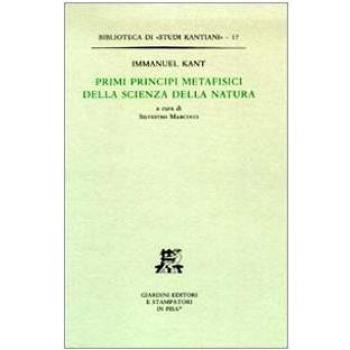 Primi principi metafisici della scienza della natura