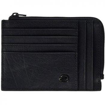 Piquadro Black Square Monedero, 0.59 Litros, Color Azul