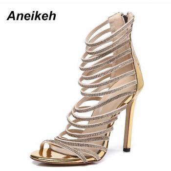 Sandalias de Gladiador Brillantes Aneikeh